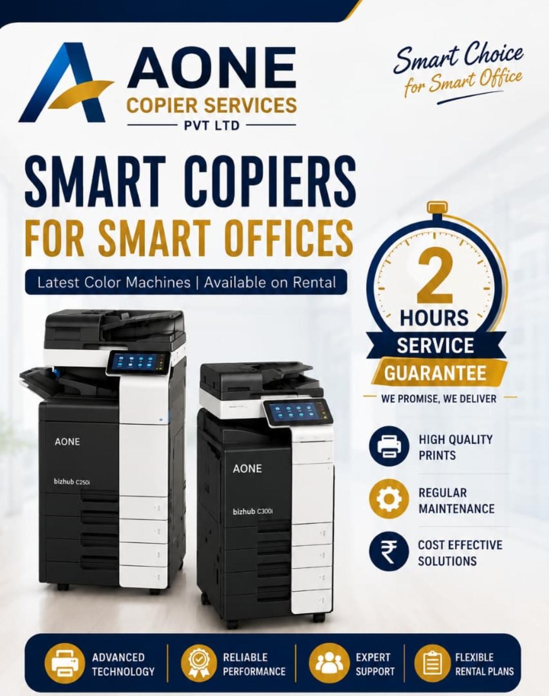 AONE COPIER PHOTOCOPIER MACHINE ON RENT 