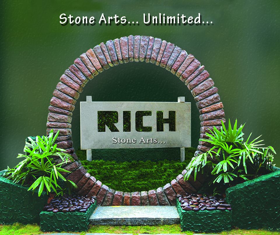 Natural stone cladding su Rich Stone Art in Kochi, India